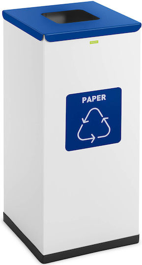 Steel Waste Segregation Bin Paper Waste 30.5x30.5x70cm 60l