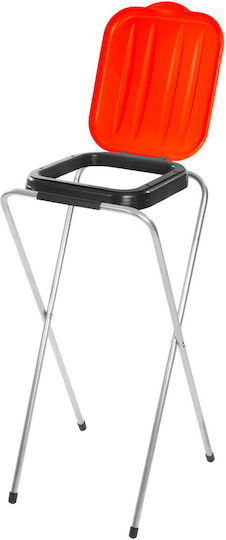 120l Trash Bag Holder Stand Medical Waste Red
