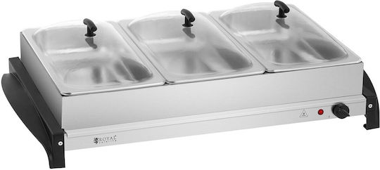 Electric Food Warmer 3 Containers 400w Royal Catering