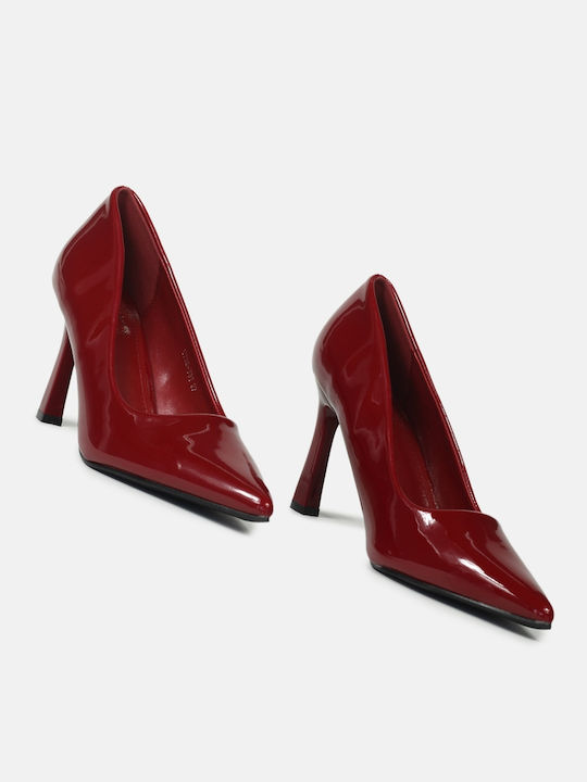 InShoes Patent Leather Burgundy Heels