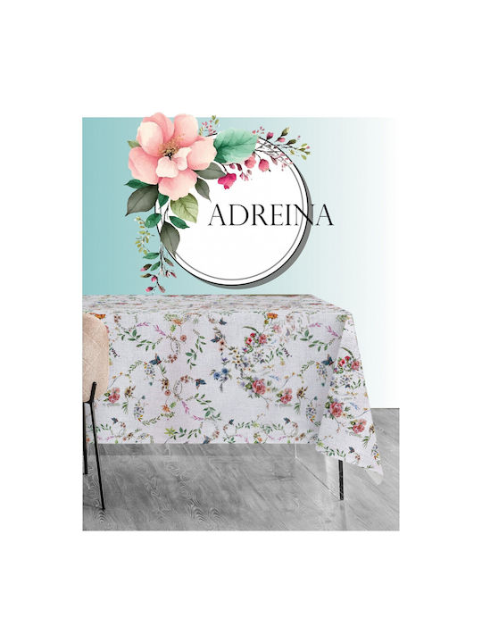 Makis Tselios Home Τραπεζομάντηλο Βαμβακερό Adreina Λευκό 160x220εκ.