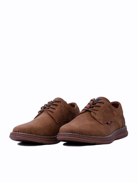 Men's Synthetic Leather Casual Shoes Brown