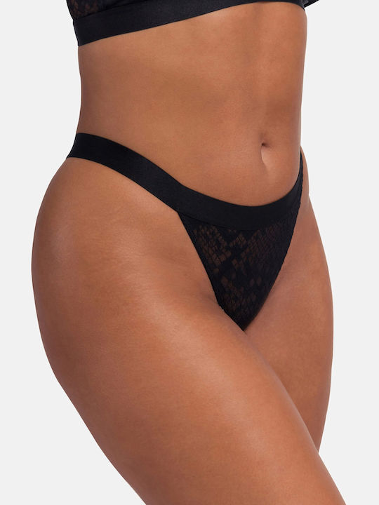 Γυναικεία String 2Pack Κεραμιδί, Μαύρο