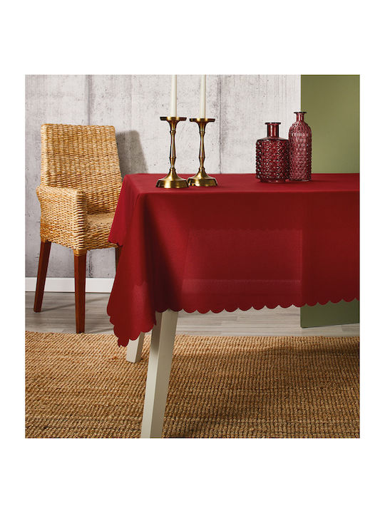 Whitegg Tablecloth Stain Resistant Bordeaux 140x220cm