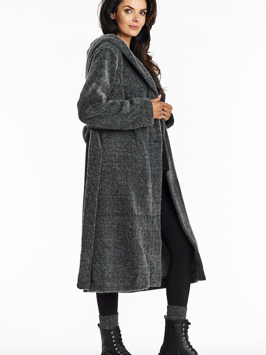 Awama Women's Coat Gray A682