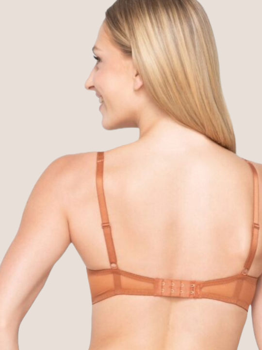 Luna Balconette Balconette Bra with Light Padding Underwire Caramel