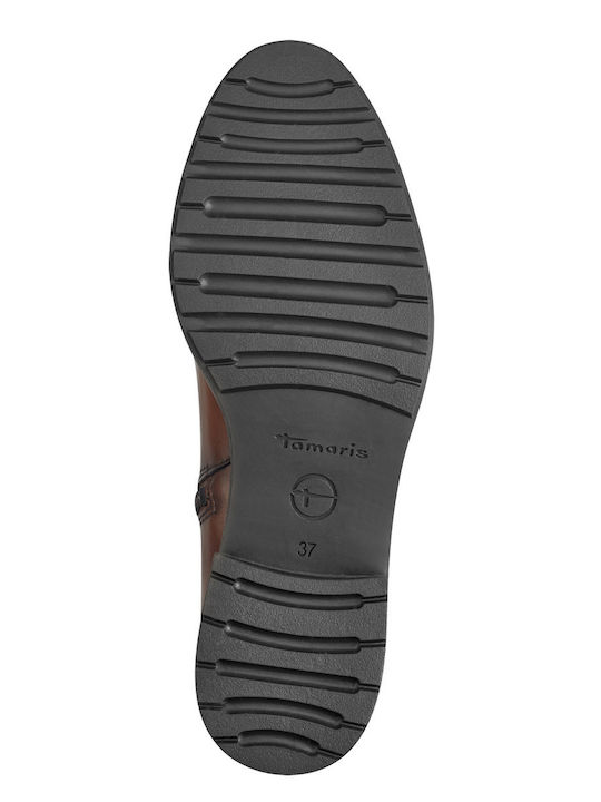 Leder Damenstiefel Braun