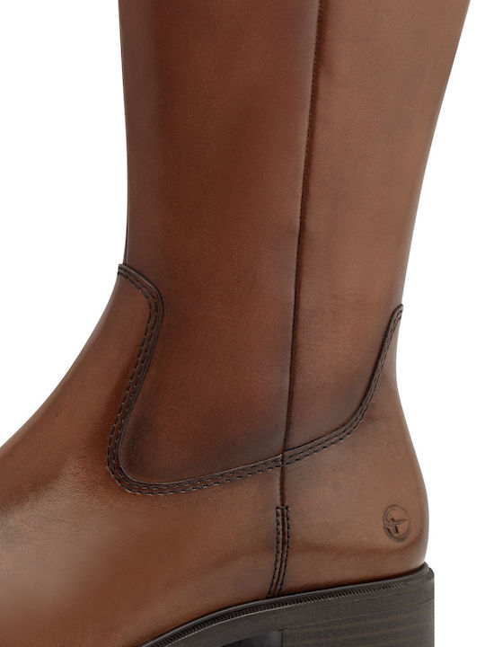 Leder Damenstiefel Braun