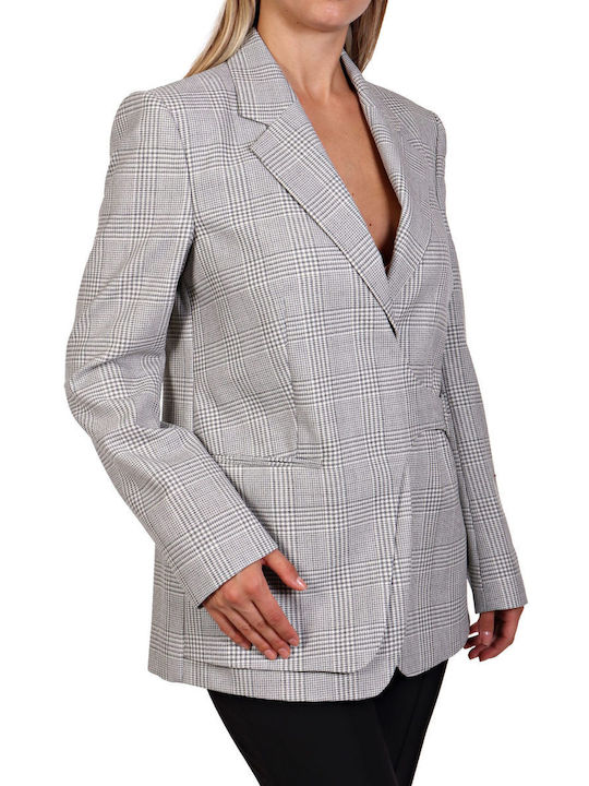 Hugo Boss Damen Gekreuzt Blazer Grey