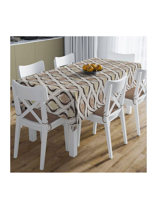 Dimcol Tablecloth Stain Resistant Cyclops 460 Beige 140x180cm