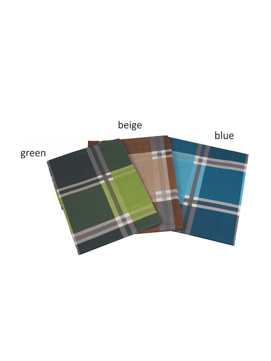 Kipper Καρέ Τραπεζομάντηλο 14470 Blue 140x140εκ.