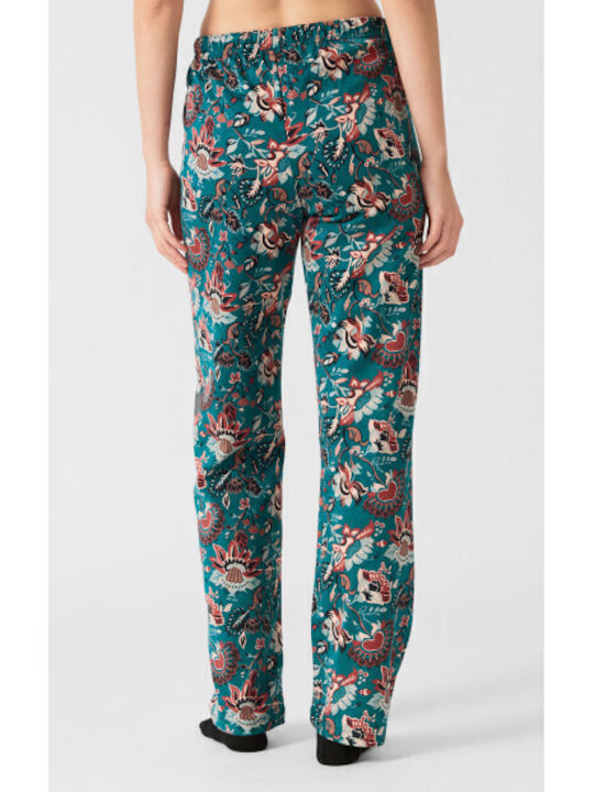 Minerva Pantaloni Pijamale pentru Femei Green