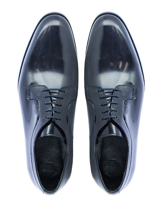 Men's Leather Dress Shoes Spazz Point Blue