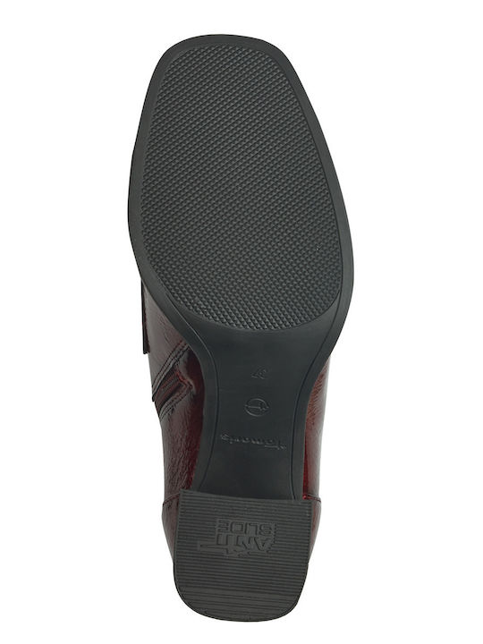 Stiefeletten Damen Burgundisch