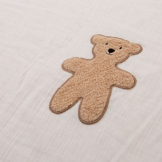 Childhome Baby Bettbezug Set mit Kissenbezug Weiß 100x140cm.