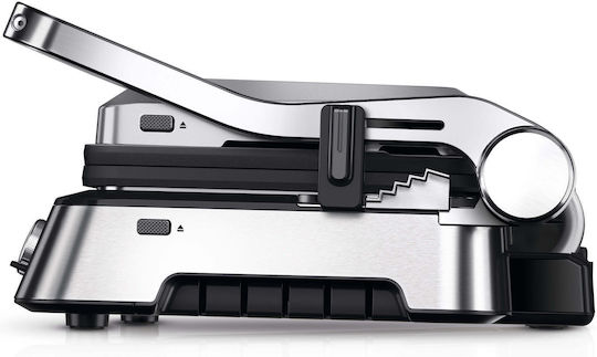 Braun Multigrill 9 Pro Настолна Електрическа Скара с Гладка и Релефна Плоча 2200W с Капак и Регулируем Термостат 37x23см