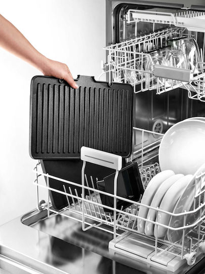 Braun Multigrill 9 Pro Настолна Електрическа Скара с Гладка и Релефна Плоча 2200W с Капак и Регулируем Термостат 37x23см