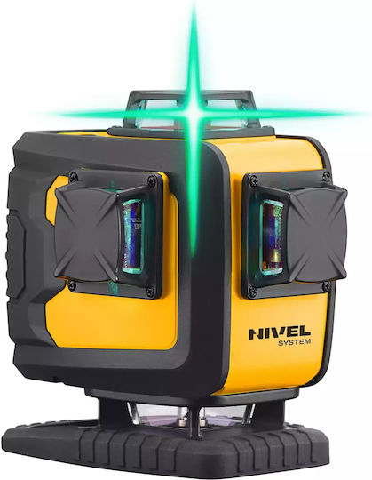 Nivel Γραμμικό Αλφάδι Laser Πράσινης Δέσμης 7.4V με Εύρος Εργασίας 60m