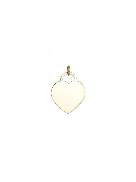 Kritsimis Necklace with design Heart from Gold 14K