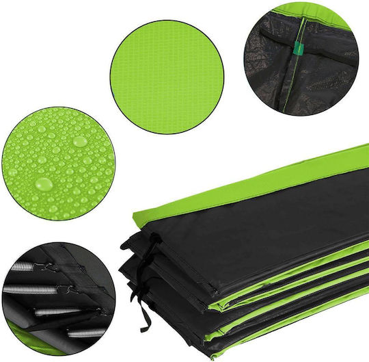 Husă cu Arc 244 Cm Trambulină Verde Negru