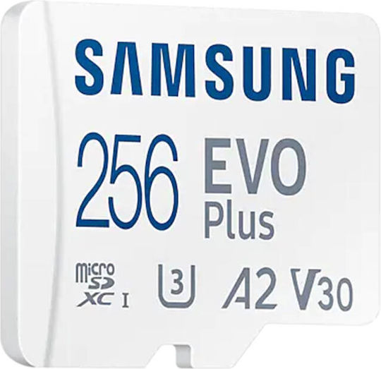 Samsung Evo Plus (2024) microSDXC 256GB U3 V30 A2 UHS-I 160MB/s с адаптер