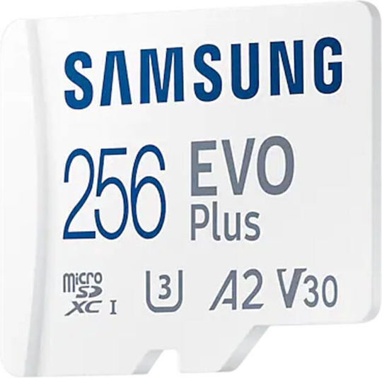 Samsung Evo Plus (2024) microSDXC 256GB U3 V30 A2 UHS-I 160MB/s с адаптер