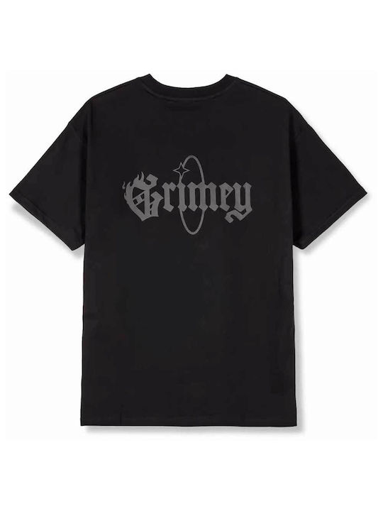 Grimey Herren T-Shirt Kurzarm Schwarz