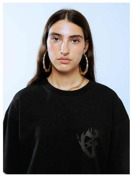 T-shirt Μαύρο