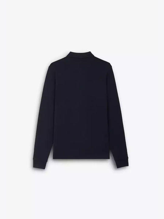 Fred Perry Shirt Men's Long Sleeve Blouse Navy/honeycomb