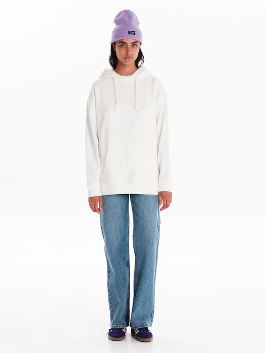 Women's Sweatshirt Hooded White