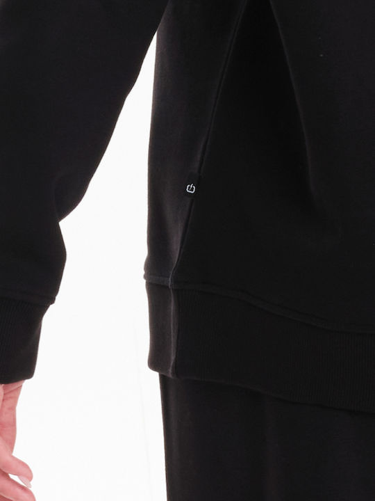 Women's Sweatshirt Hooded Black