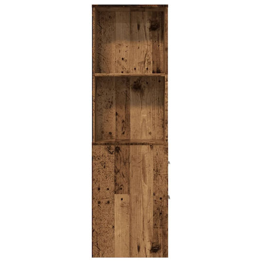 vidaXL Στήλη Μπάνιου Τοίχου Μ22xΒ41xΥ135cm Καφέ