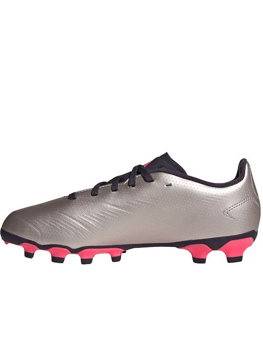 adidas League Jr Mg Kids Molded Soccer Shoes Silver