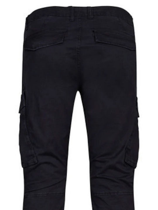 Trousers Cargo Elastic Dark Black