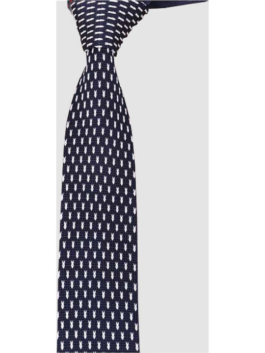 Martin & Co Herren Krawatte Synthetisch,Polyester/Cotton/Leather Gestrickt Gedruckt in Marineblau Farbe Martin & Co Herren Krawatte Synthetisch,Polyester/Cotton/Leather Gestrickt Gedruckt in Marineblau Farbe