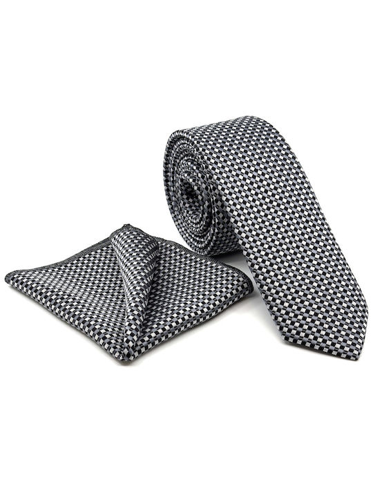 Legend Accessories Men's Tie Set Printed in Gray Color