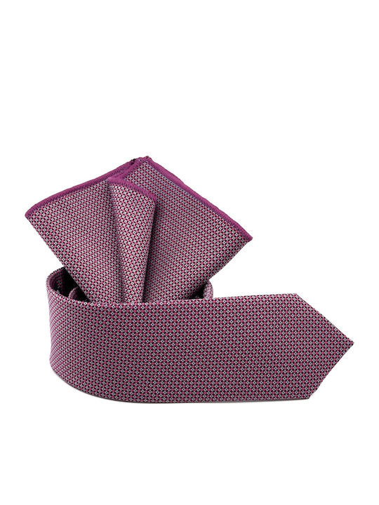 Legend Accessories Men's Tie Set Printed in Red Color