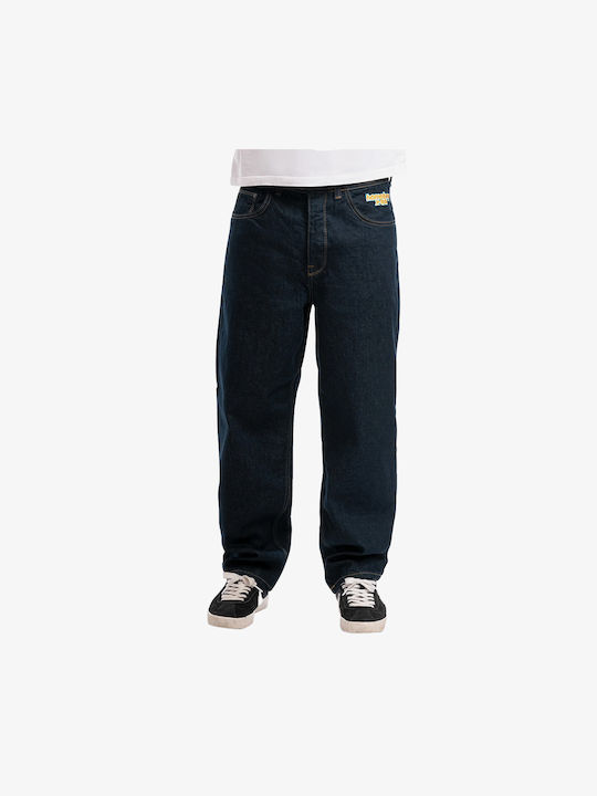 Homeboy X-tra Ανδρικό Παντελόνι Τζιν Cropped Baggy Navy Μπλε