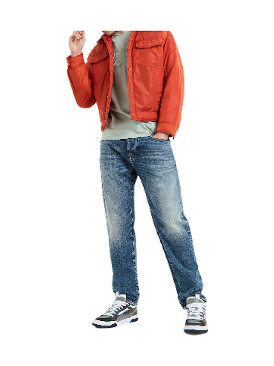 Men's Jeans Pants Elastic Blue