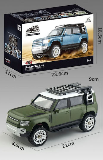 Mic Land Rover Defender Nou Controlat de la Distanță Caroserie Metalică Simulare Completă Controler de Viteză Analogic Luminile Ușilor Deschise Sg Pinecone Forest 2402
