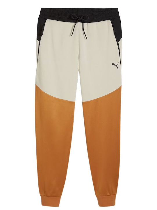 Pumatech Sweatpants with Elastic Caramel Latte