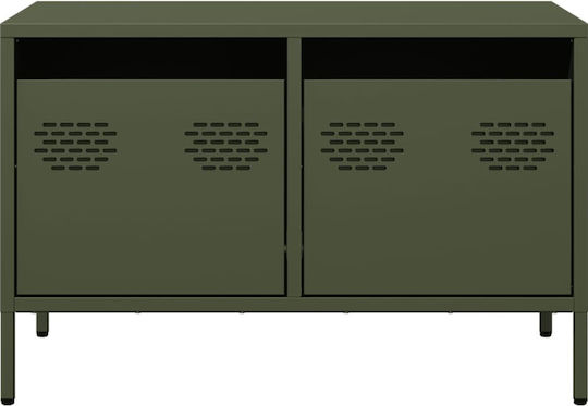 Έπιπλο Τηλεόρασης Μεταλλικό Λαδί Μ68xΠ39xΥ43.5cm