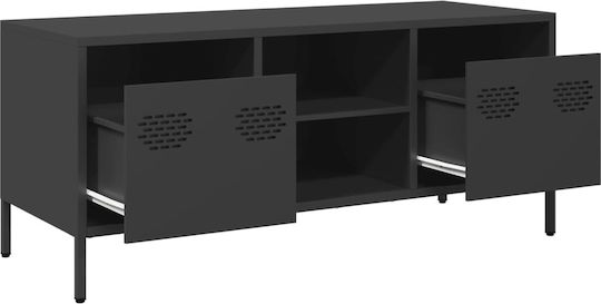 Metal TV Stand Black M101.5xD39xH43.5cm