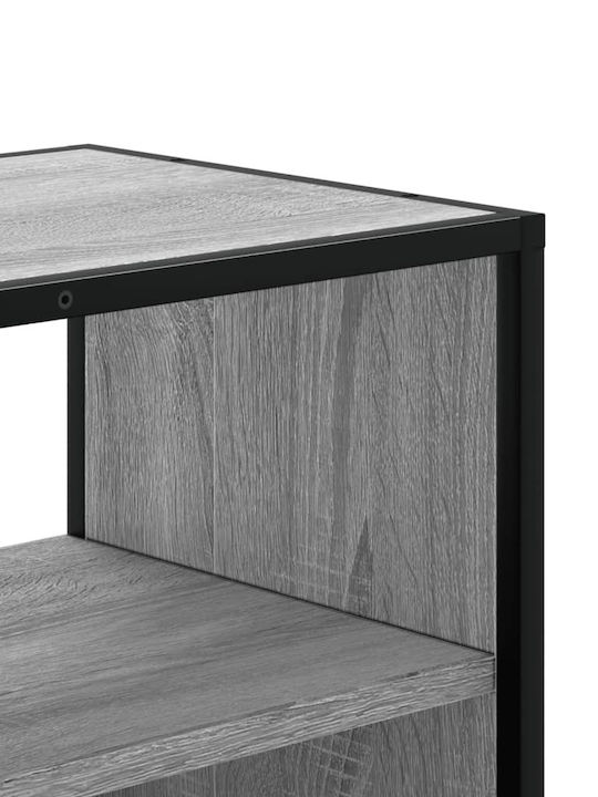 TV Stand Made of Metal and Wood Gray Sonoma M100xD31xH39.5cm