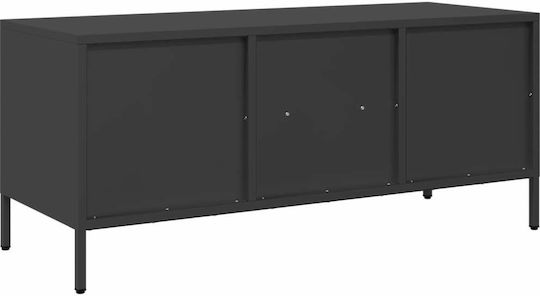 Metal TV Stand Black M101.5xD39xH43.5cm