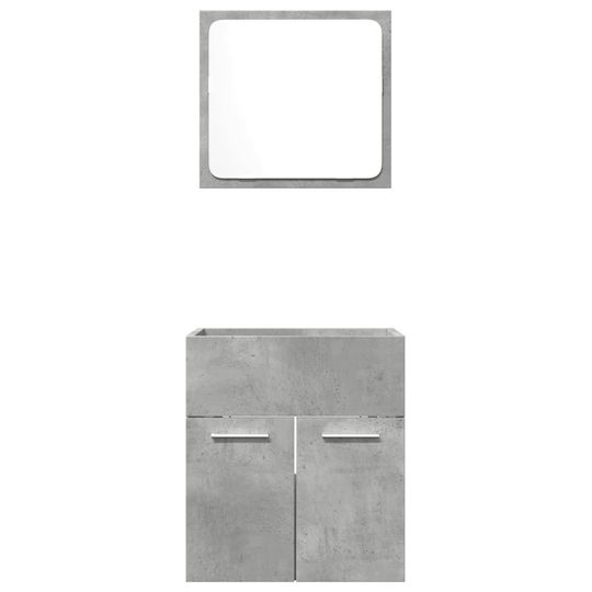 vidaXL Countertop without Sink with Mirror L41xW46xH38.5cm Gray