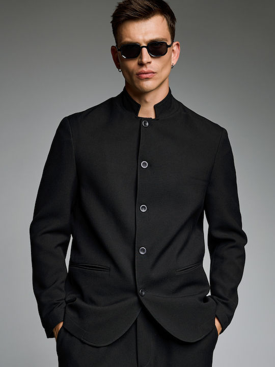 Diverse System Men's Suit Jacket Slim Fit Black