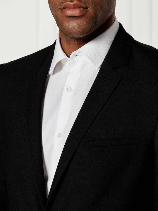 Arti232x Men's Suit Jacket Slim Fit Black