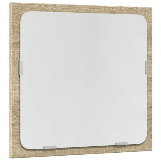 vidaXL Countertop without Sink with Mirror L41xW46xH38.5cm Coffee