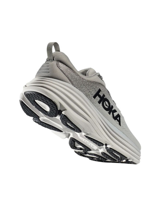 Hoka Bondi 8 Sport Shoes Running Black - Iron Ore